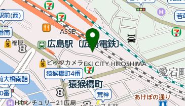 広島駅南口第五自転車等駐車場の地図画像