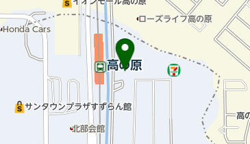 奈良市高の原第二自転車駐車場の地図画像