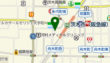 茨木市 阪急茨木西口駐車場(自転車駐車場)の地図画像