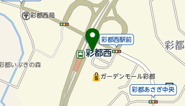 茨木市 モノレール彩都西駅自転車駐車場の地図画像