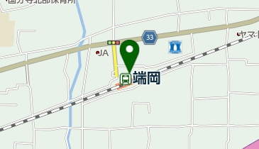 端岡駅前自転車駐車場の地図画像