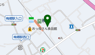 梅郷駅東口市営自転車等駐車場の地図画像