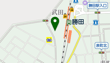 勝田駅西口自転車駐車場の地図画像