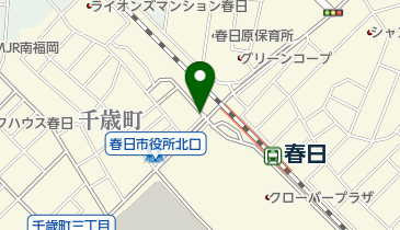 JR春日駅西側自転車駐車場の地図画像