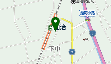 加治駅前自転車駐車場の地図画像