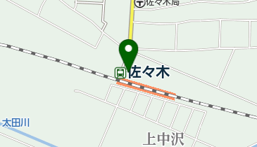 佐々木駅前自転車駐車場の地図画像