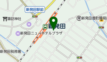 新発田駅東口自転車駐車場の地図画像