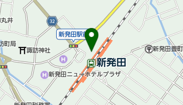 新発田駅前自転車駐車場の地図画像