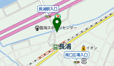 長浦駅北口自転車駐車場の地図画像