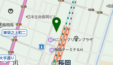 長岡駅大手口北自転車駐車場の地図画像