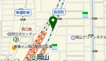 岡山駅東口高架下第1自転車駐車場の地図画像