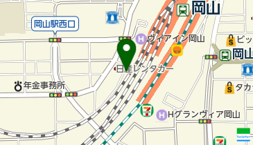 岡山駅西口自転車等駐車場の地図画像