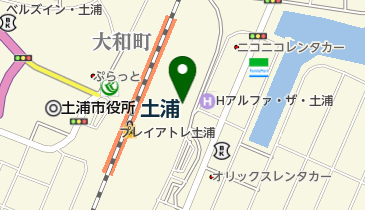 土浦駅東口第2自転車駐車場の地図画像