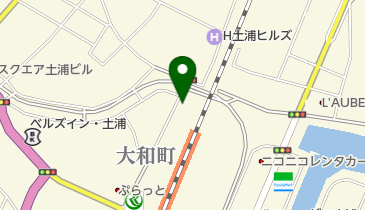 土浦駅西口第1自転車駐車場の地図画像