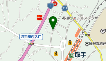 取手駅西第2自転車駐車場の地図画像