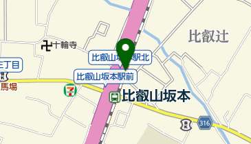 比叡山坂本駅前自転車駐車場の地図画像