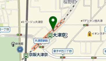大津市 大津京駅前自転車駐車場の地図画像