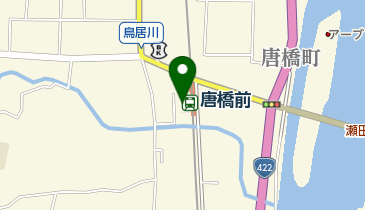 唐橋前自転車駐車場の地図画像