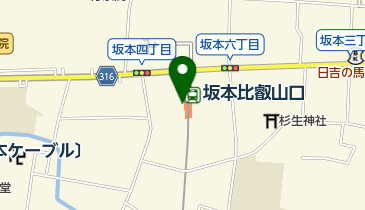 坂本駅前自転車駐車場の地図画像