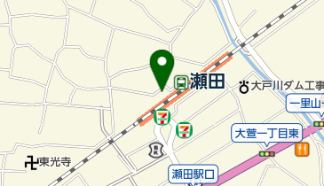 瀬田駅北口自転車駐車場の地図画像