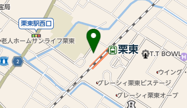 栗東駅西口前自転車等駐車場の地図画像