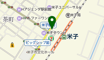 米子駅前地下駐輪場の地図画像