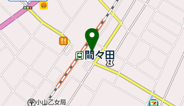 間々田駅東公共駐輪場の地図画像