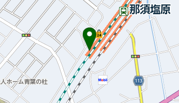 那須塩原駅西口自転車駐車場の地図画像