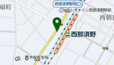 西那須野駅西口自転車駐車場の地図画像