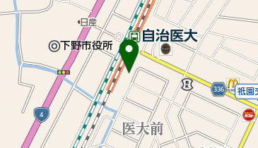 自治医大駅東自転車駐車場の地図画像