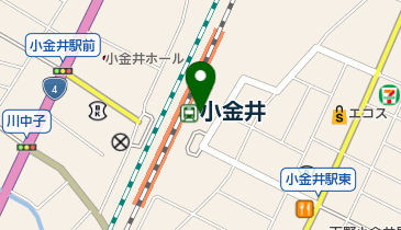 小金井駅東自転車駐車場の地図画像