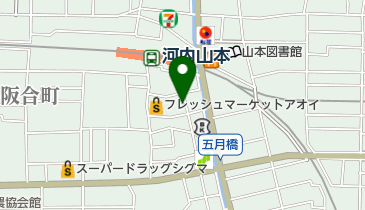 近鉄山本駅中央自転車駐車場の地図画像