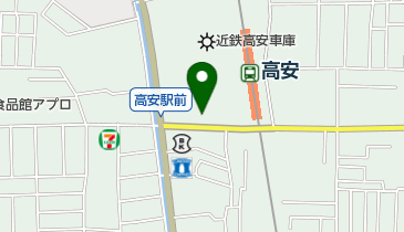 近鉄高安駅西自転車駐車場の地図画像