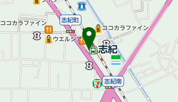 JR志紀駅南自転車駐車場の地図画像