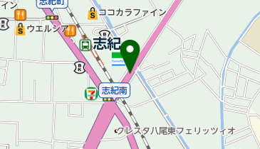 JR志紀駅 外環北自転車駐車場の地図画像