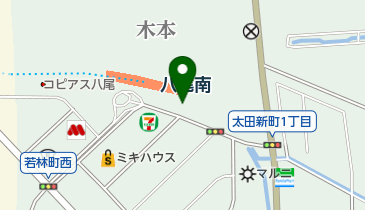 地下鉄八尾南駅自転車駐車場の地図画像