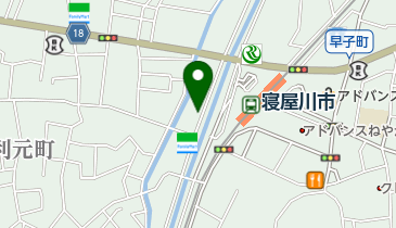 寝屋川市駅前第1自転車駐車場の地図画像