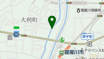 寝屋川市駅前第2自転車駐車場の地図画像