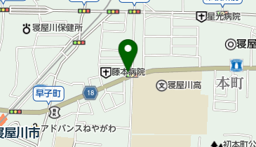 寝屋川市駅前第6自転車駐車場の地図画像