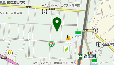 香里園駅前第3自転車駐車場の地図画像