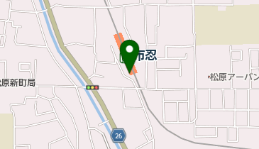 布忍駅自転車駐車場の地図画像