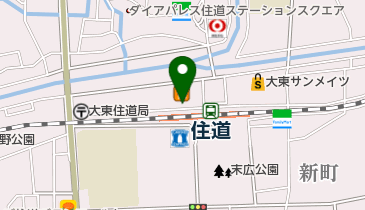 住道駅西自転車駐車場の地図画像