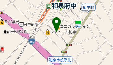 和泉市 和泉府中駅東自転車等駐車場の地図画像