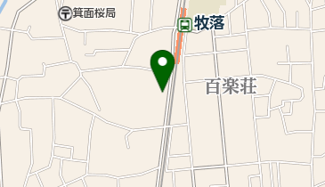 牧落自転車駐車場の地図画像