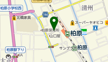 柏原駅西口自転車駐車場の地図画像