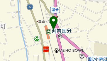 国分駅前再開発ビル自転車駐車場の地図画像