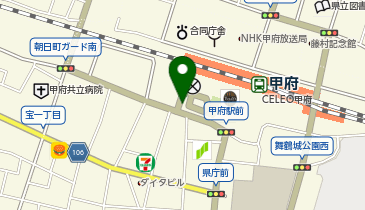 甲府駅南口第1自転車駐車場の地図画像