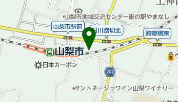 山梨市市営自転車駐車場の地図画像