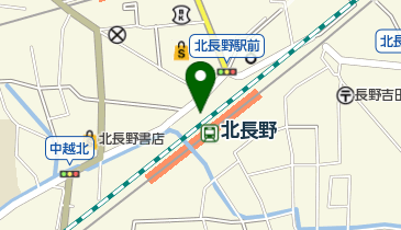 北長野駅駅前広場自転車駐車場の地図画像