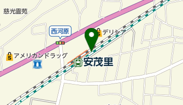 安茂里駅高架下自転車駐車場の地図画像